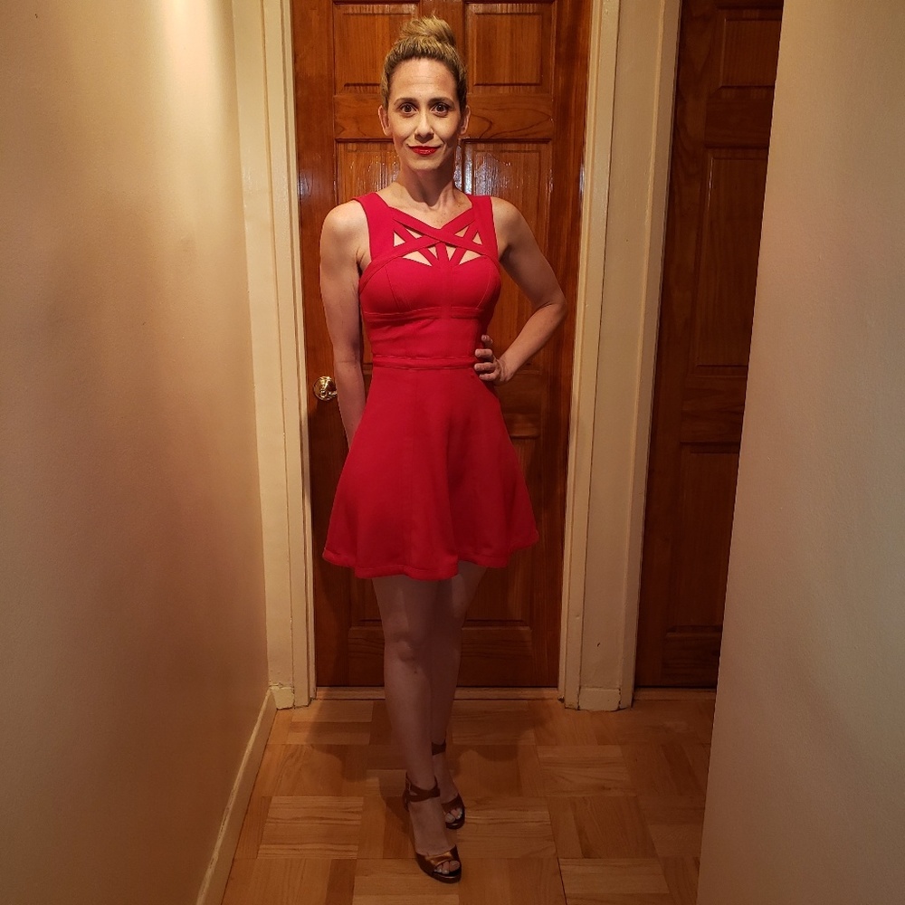 Short Red BCBG Dress